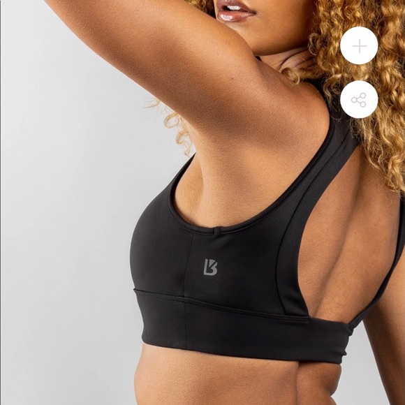 BNWT BUFFBUNNY Maraschino Sports Bra Black - S - Picture 3 of 4